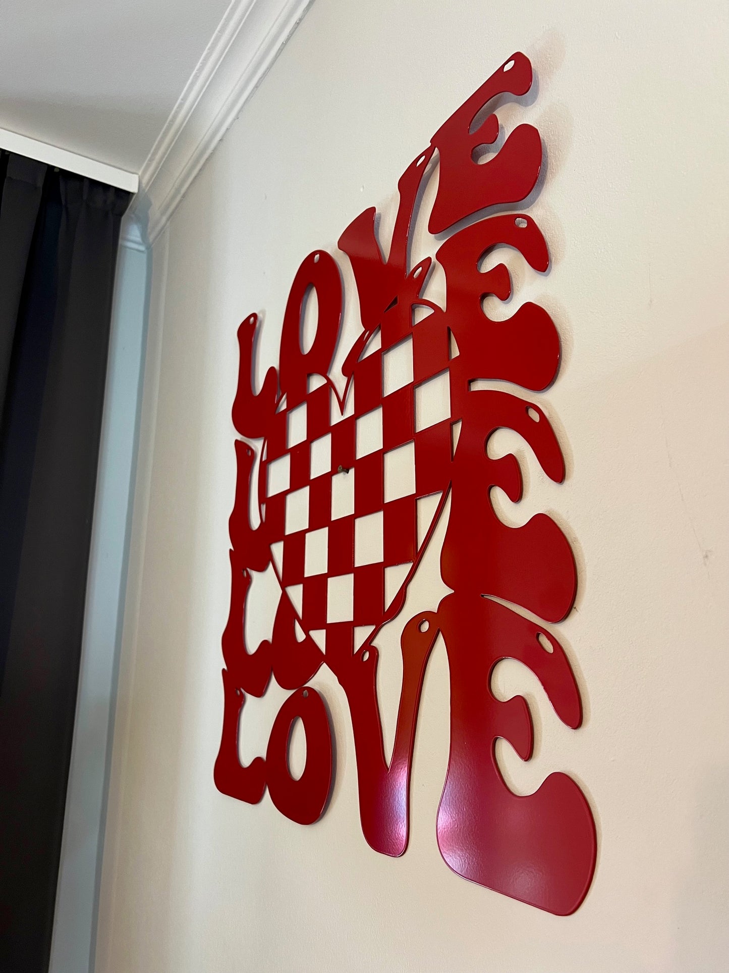 DECORAȚIUNE PERETE METALICĂ LOVE