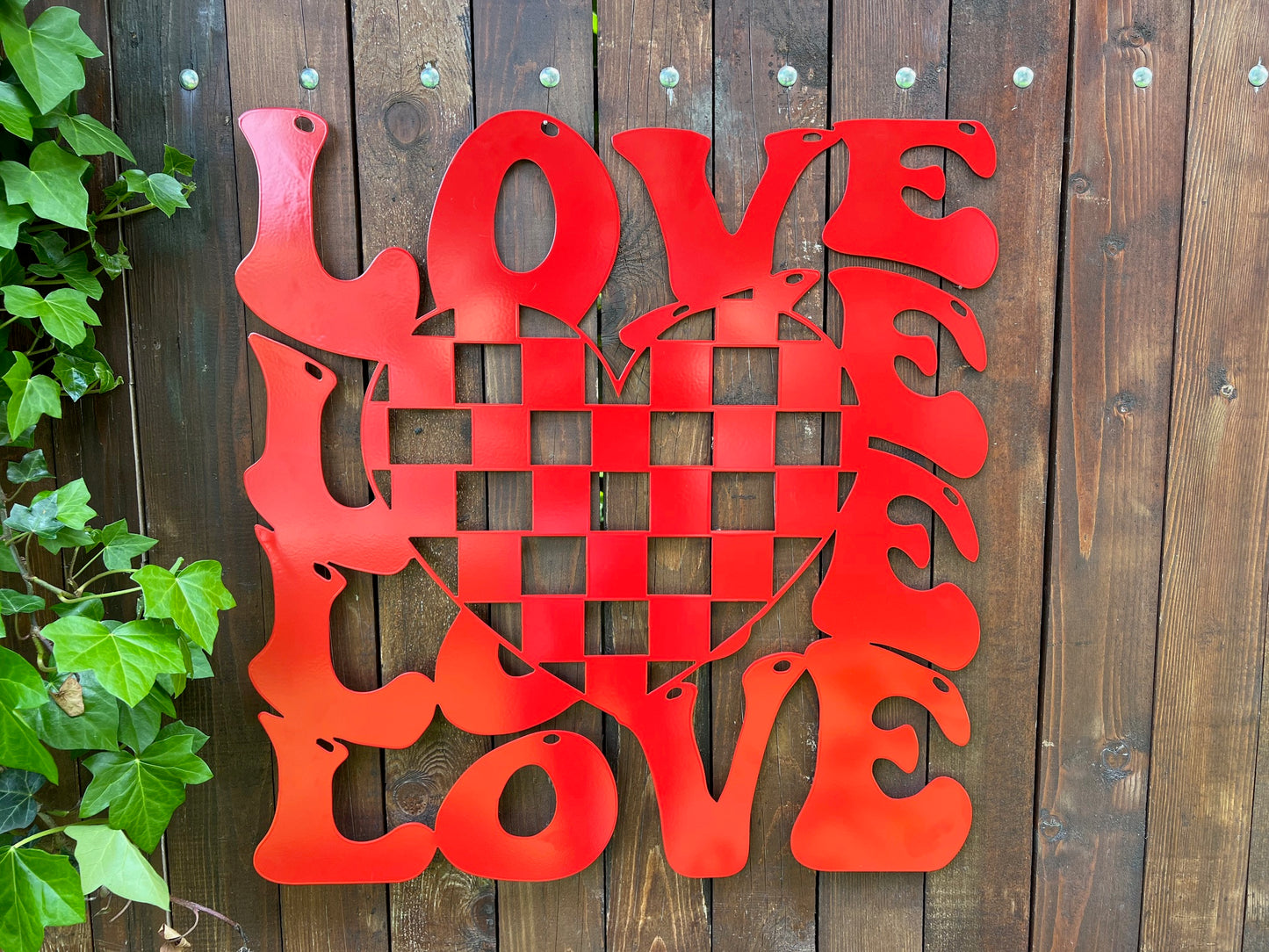DECORAȚIUNE PERETE METALICĂ LOVE