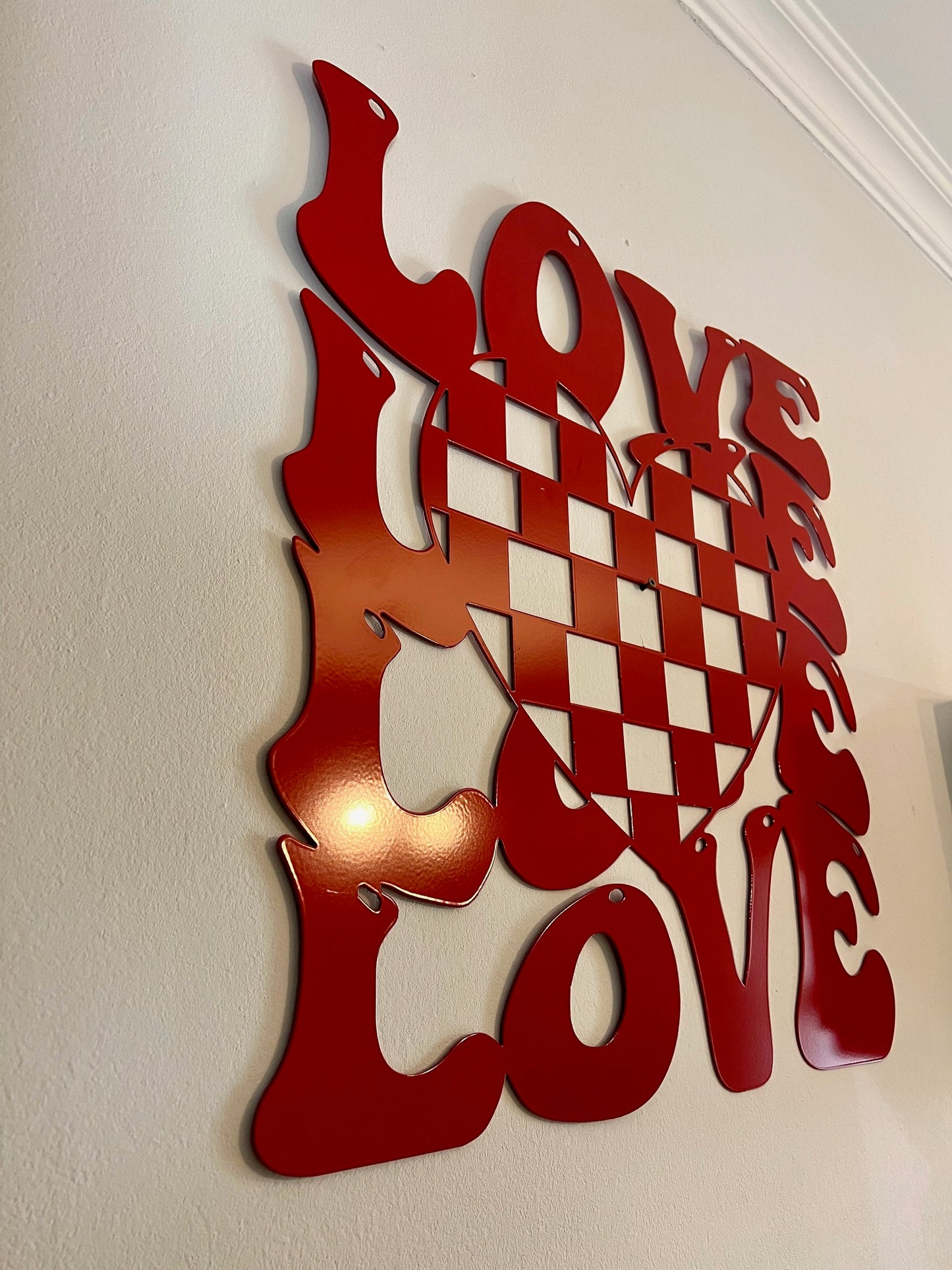 DECORAȚIUNE PERETE METALICĂ  LOVE