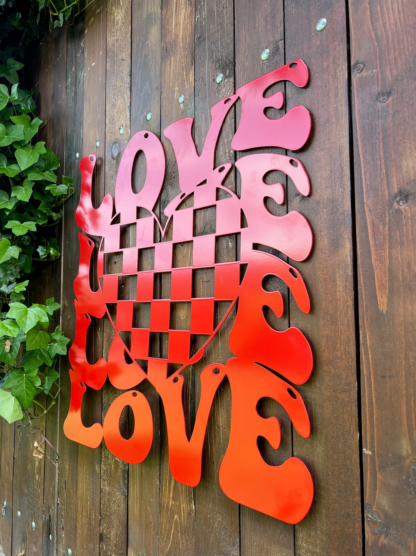 DECORAȚIUNE PERETE METALICĂ  LOVE
